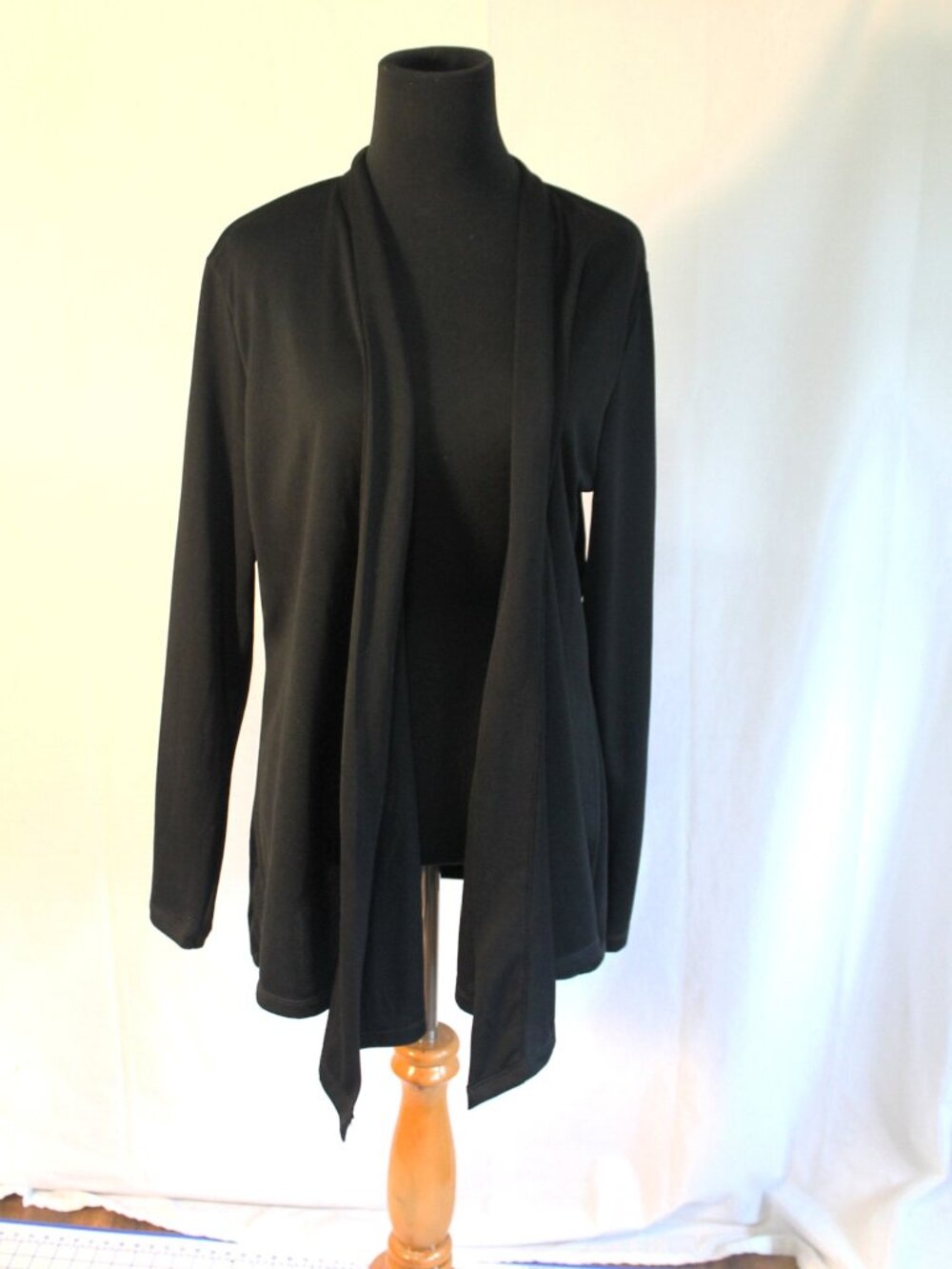 Eddie Bauer Black Open Drapey Cardigan XL